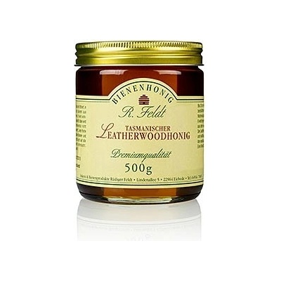 Rüdiger Feldt Imkerei + Bienenprodukte Med Leatherwood tmavý tekutý vysoce aromatický exotický 500 g