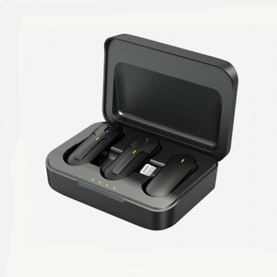 K83 - Sada 2 x bezdrôtový mikrofón + prijímač s USB-C pre telefóny, tablety