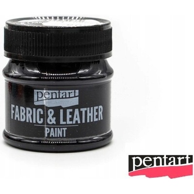 Pentart farba na kožu a textil 50 ml čierna