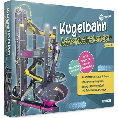 FRANZIS Adventný kalendár Marble Run remeslá, hračky, stavebnica adventný kalendár; 67300