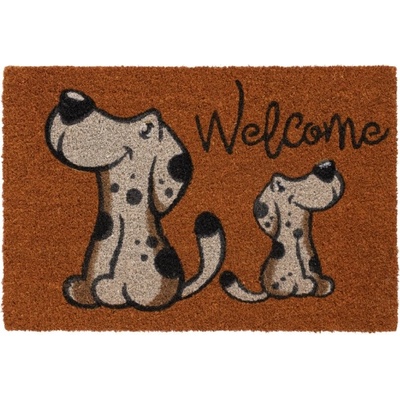 FLOMA Ruco Welcome Happy Dogs Kokosová 40 x 60 x 1,5 cm