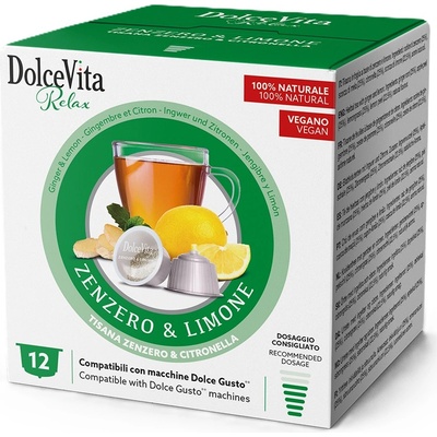 Dolce Vita Билков чай Dolce Vita с джинджифил и лимон за Dolce Gusto 12 капсули