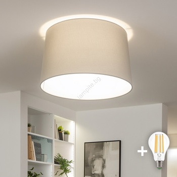 Brilagi - LED плафон CERIA 1xE27/40W/230V Ø 45 см сив (BG3657)