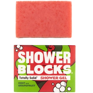 Shower Blocks Solid Shower Gel - Mint & Grapefruit Цвят: червен