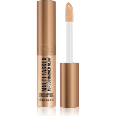 Rimmel Multi-Tasker Turbocharged Glow течен хайлайтър цвят 008 It's Giving Bronze 10ml