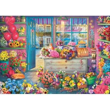 Image 1 of Schmidt Spiele - Puzzle Colorful flower shop - 1 000 piese