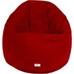Pufrelax Пуф за деца, 210л. , Relaxo - Panama Red, Водоустойчив, Перящ се калъф, Пълнеж от Полистиролни перли (PUF-G-R-PEX-RED)