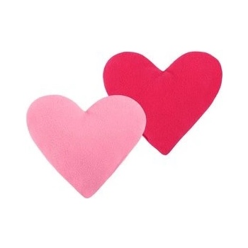 Bellatex Tvarovaný vankúš Srdce ružová 18x20 2ks