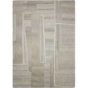 Flair Rugs Сиво-бежов ръчно изработен вълнен килим 140x200 cm Lira - Flair Rugs (503119381155)
