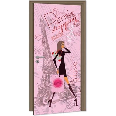 Dimex D-045 samolepící fototapeta na dveře PARIS STYLE rozměry 95 x 210 cm