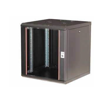 Equip EPM-12-6060-B-CBAA шкаф за монтиране на апаратура 12U Поставка монтирана в стена Черен (EPM-12-6060-B-CBAA) (EPM-12-6060-B-CBAA)