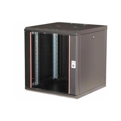 Equip EPM-12-6060-B-CBAA шкаф за монтиране на апаратура 12U Поставка монтирана в стена Черен (EPM-12-6060-B-CBAA) (EPM-12-6060-B-CBAA)