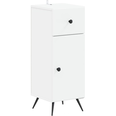 vidaXL Шкаф за баня BREDA Бяло 30 x 31 x 80 см Инженерна дървесина (897485)