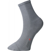 Ovecha ponožky s jemným zovretím lemu s mikroplyšom v päte a špičke tmavo šedé