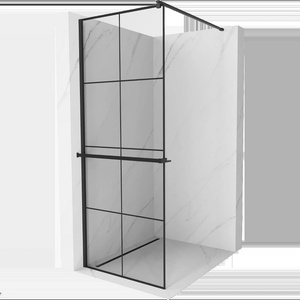 Mexen Kioto+ Душ капсула с рафт Walk-in 90 x 200 cm, черна решетка, черна - 800-090-121-70-77 (800-090-121-70-77)