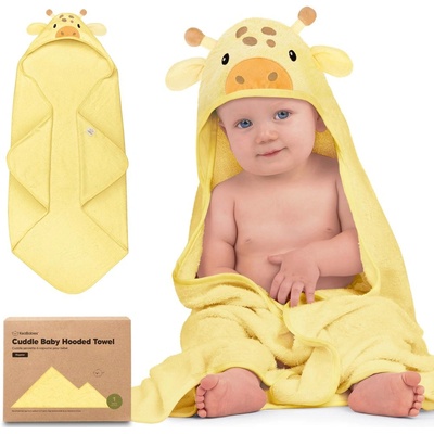 KeaBabies Бебешка Хавлия С Качулка От Органичен Бамбук Жираф Keababies (KB-HTCD-GIF)