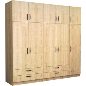 TopMebel Петкрилен гардероб Victoria TopMebel с шкаф в цвят дъб 250x60x240cm - topmebel - 1 584,93 лв