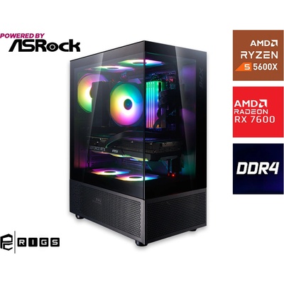 PCB|Rigs MK1 Fire - Ryzen 5 5600X / RTX 5060 / 16GB DDR4 / 1TB NVMe (48964)