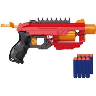 Raya Toys Детска играчка Raya Toys Soft Bullet - Автомат с 8 меки патрона, червен (518122153)