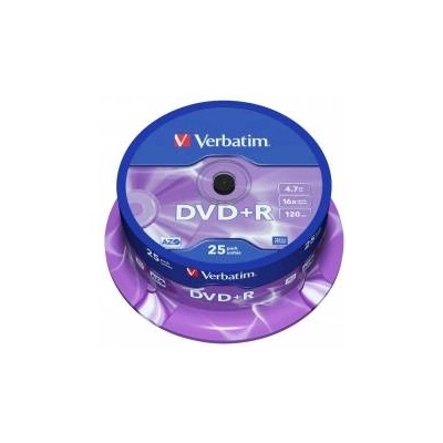Verbatim DVD+R AZO 4.7GB 16X Matt Silver Surface (25 pack)