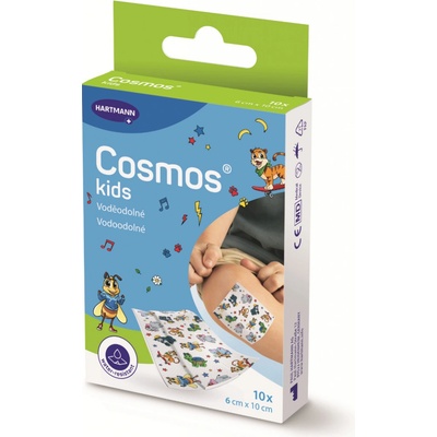Cosmos Kids 6 x 10 cm voděodolné náplasti 10 ks