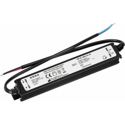 ORNO LED ovládač, tenký, hermetický, 24 V, 60 W, IP44, kovové puzdro