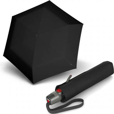 Knirps Umbrellas KNIRPS T.200 BLACK elegantní plně automatický deštník