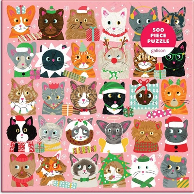 Galison - Puzzle The Festive Furrballs - 500 piese
