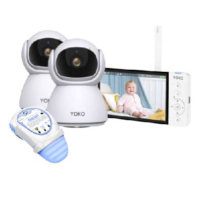 NATULINO Elektronická chůvička YOKO X5 DUO + Monitor dechu Snuza Hero MD