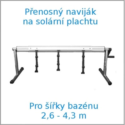 ASTRALPOOL naviják přenosný 2,6 - 4,3 m
