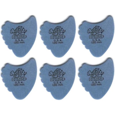 Dunlop 414R 1.00 Tortex Fins 6 Перце за китара (414R100-6PACK-SET)