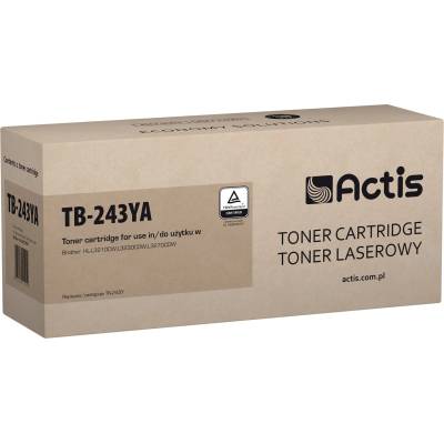 Compatible Тонер Actis TB-243YA (заместител за Brother TN-243Y, стандартен, 1000 страници, жълт) (TB-243YA)