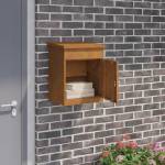 vidaXL Пощенска кутия за пратки с врата Ръждясало 47, 5 x 38 x 59 см (874946)