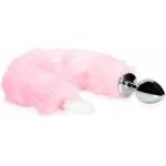EasyToys LED Fox Tail Pink - Metal Plug with Illuminated Fluffy Tail