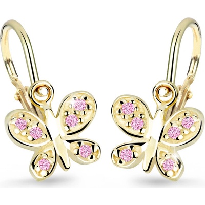 Cutie Jewellery dětské zlaté C2748Z růžová