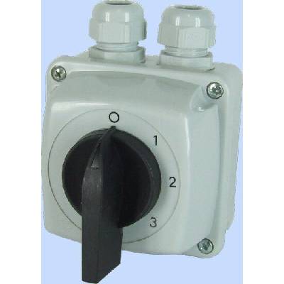 Elektromet Vačkový spínač 0-1-2-3 3P 25A IP44 v krytu Arc E25-63 952562