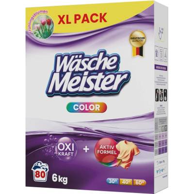 Wasche Meister Color prášek na praní barevného prádla 80 PD