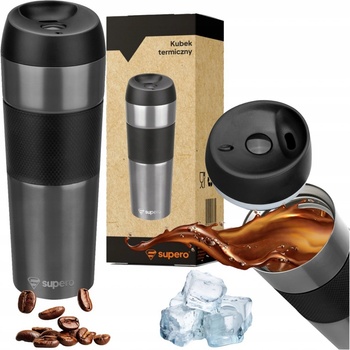 Supero termohrnek 450 ml černý