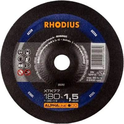 Rhodius Rezný kotúč 180 x 1,5 x 22,23 mm 208702