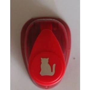 Heyda Decorative hole punch medium 17mm kitten