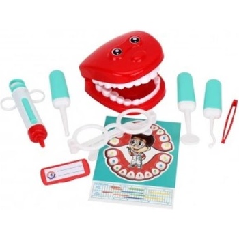 Teddies Комплект доктор/лекар зъболекар пластмаса 9бр