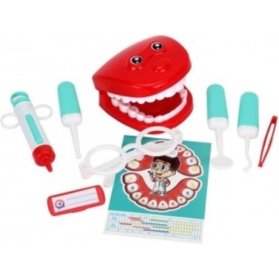 Teddies Комплект доктор/лекар зъболекар пластмаса 9бр
