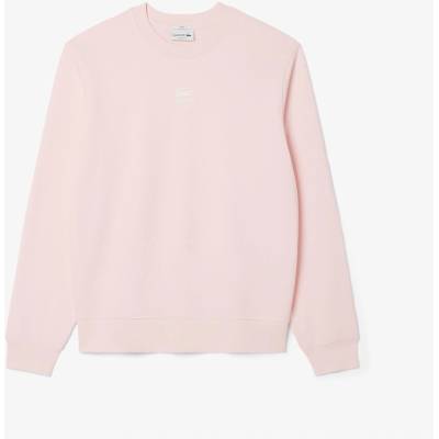 Lacoste Поларена блуза Lacoste Printed Fleece Sweatshirt - Pink