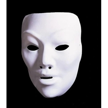 Maska bílá k domalování plast