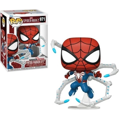 Funko Pop! 971 Marvel SpiderMan 2 Gamerverse Peter Parker Advanced Suit 2.0