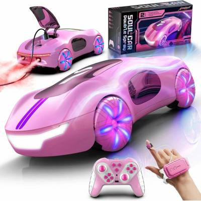 Aeroquest RC kaskadérské auto s ovládáním gesty růžové