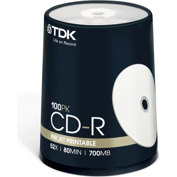 TDK CD-R 700MB 52x, 100ks