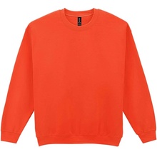 unisex mikina bez kapuce HEAVY BLEND oranžová
