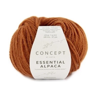 ESSENTIAL ALPACA Katia Farby ESSENTIAL ALPACA: 75 tmavá oranžová