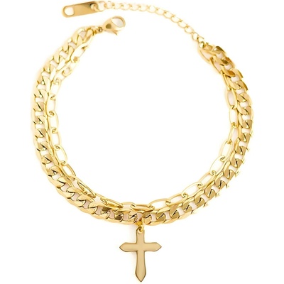 HARAHU Náramok Gold Cross